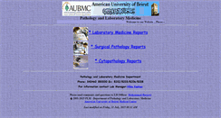 Desktop Screenshot of labmed.aub.edu.lb