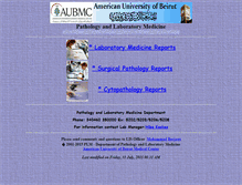 Tablet Screenshot of labmed.aub.edu.lb