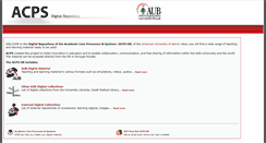 Desktop Screenshot of dr.aub.edu.lb