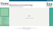 Tablet Screenshot of anesthesiology.aub.edu.lb
